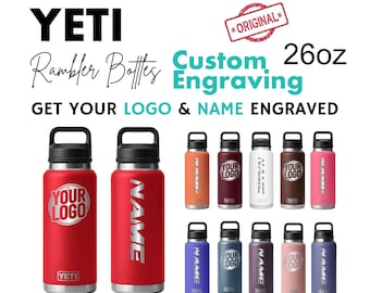 Gepersonaliseerde Yeti Rambler-fles van 26 oz| Lasergegraveerde authentieke fles, fles aangepaste tekst, fles aangepaste naam, bulkfles, Halloween-cadeau