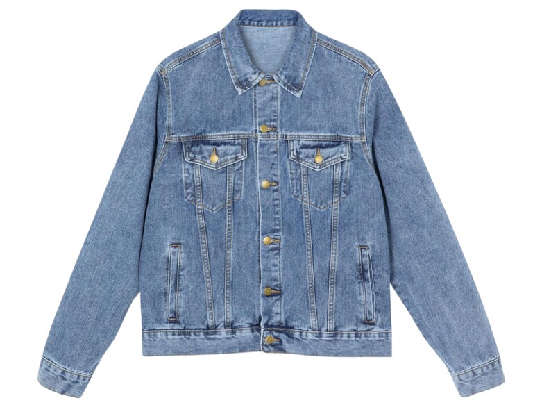 Patriotic 250 Anniversary USA Denim Jacket For Men and Women Unisex Fit Back Print USA Bald Eagle Distressed Grunge Style USA 250th Birthday