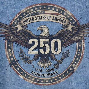 Bald Eagle Design Denim Jacket Medium Wash Jean Outerwear Men Women Unisex Fit Button Front Style Patriotic USA 250th Anniversary Birthday Apparel Casual Fashion Statement Back Print Eagle Graphics American Heritage Commemorative Jacket