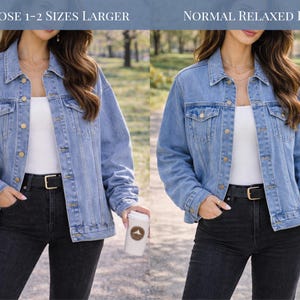 American Style Denim Jacket Unisex Fit Men Women Medium Wash Jean Outerwear Bald Eagle Back Print Design Patriotic USA 250th Anniversary Birthday Apparel Button Front Casual Jacket Vintage Distressed Grunge Fashion Historic Milestone