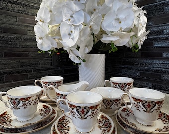 Vintage Colclough Royale Bone China Tea Set – 21 Pieces – Made in England
