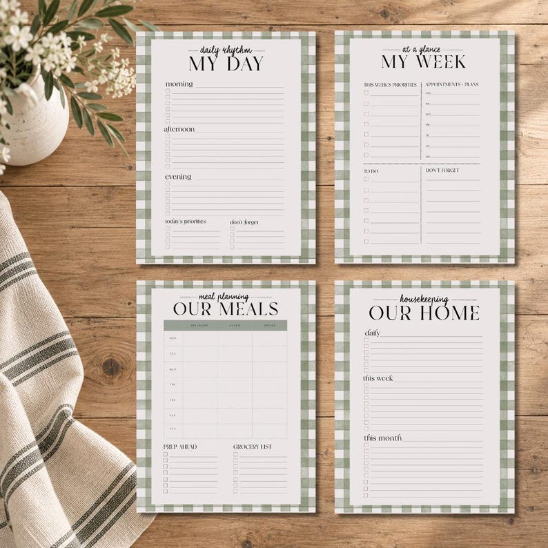 Mom Command Center Printable | Home Management Planner | Daily Weekly ...