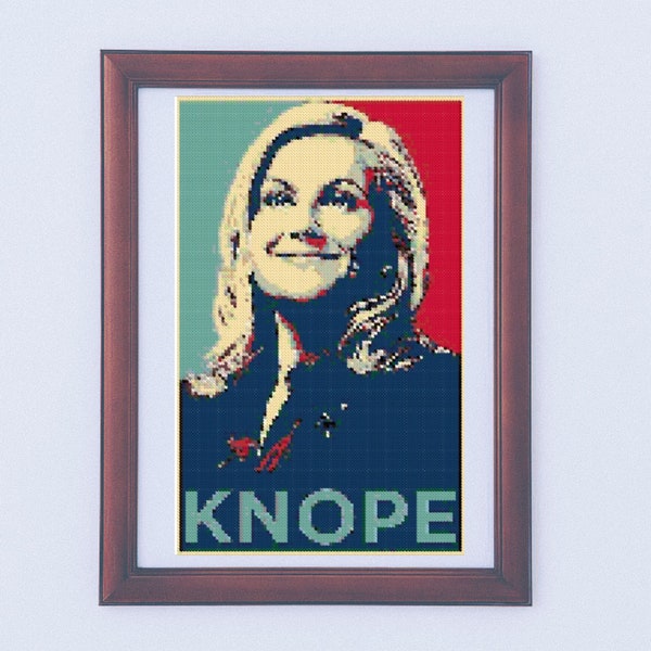 Vote Leslie Knope Cross Stitch Pattern - Modern Cross Stitch Sampler Pattern - Parks and Recreation - Parks & Rec Embroidery