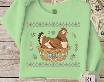 Grandmacore PNG, Vintage Inspired Sublimation Design, Thrifted Decor Granny Sweater