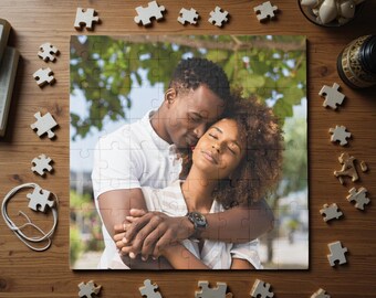 Personalized Puzzle, Large Piece Jigsaw Puzzles, Puzzles for Elderly, Custom Puzzle from Photo Couples, Valentines Gift, Anniversary Puzzle