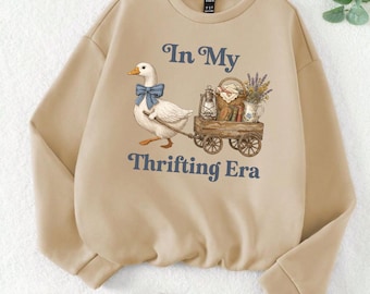 In My Thrifting Era Goose sweatshirt | Vintage Wagon, Thrift Finds