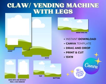 13x19 Vending Machine Template | DIY Canva Template (Digital Download)