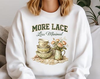 More Lace Less Minimal – Floral Teacup Design (Digital Download)