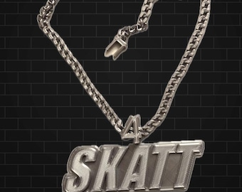 Cameron Skattebo Replica SKATT Pendant Neclace
