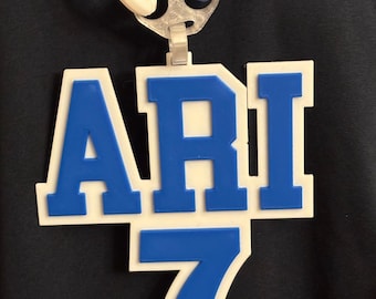 Custom Giant Pendant Necklace and Plastic Chain Any Name / Number / Color Hype Chain