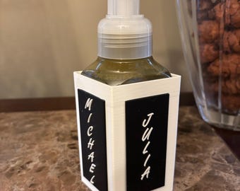 Personalized Bath and Body Works Hand Soap Holder.  Wedding.  Party. House Warming