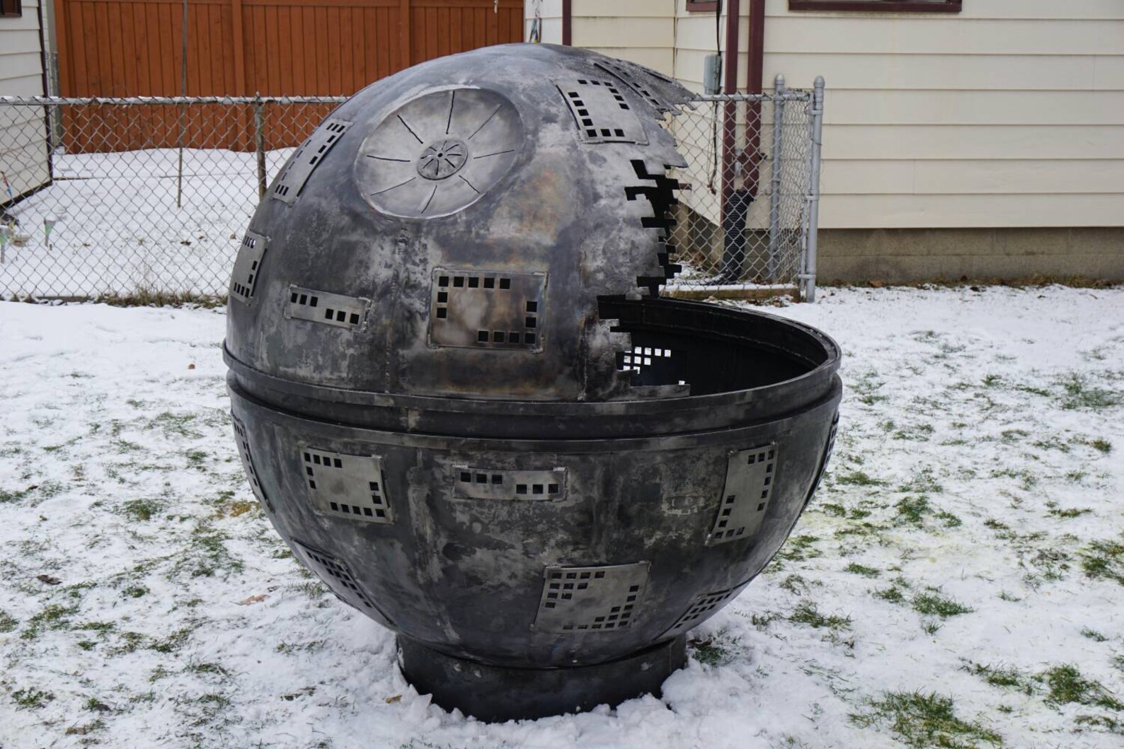 5 Ft Death Star Fire Pit Etsy