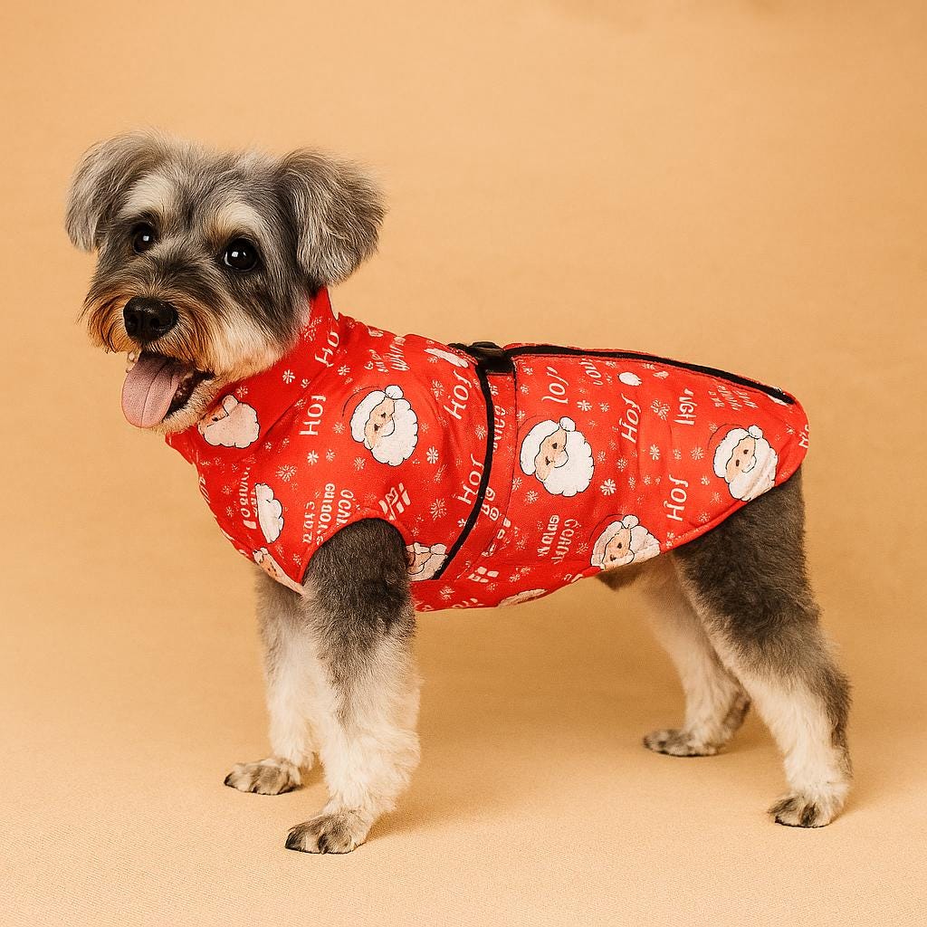 Costume Di Natale Per Cani Grandi - Babbo Natale, Regolabile, Per Golden, Labrador, Corgi E Altri