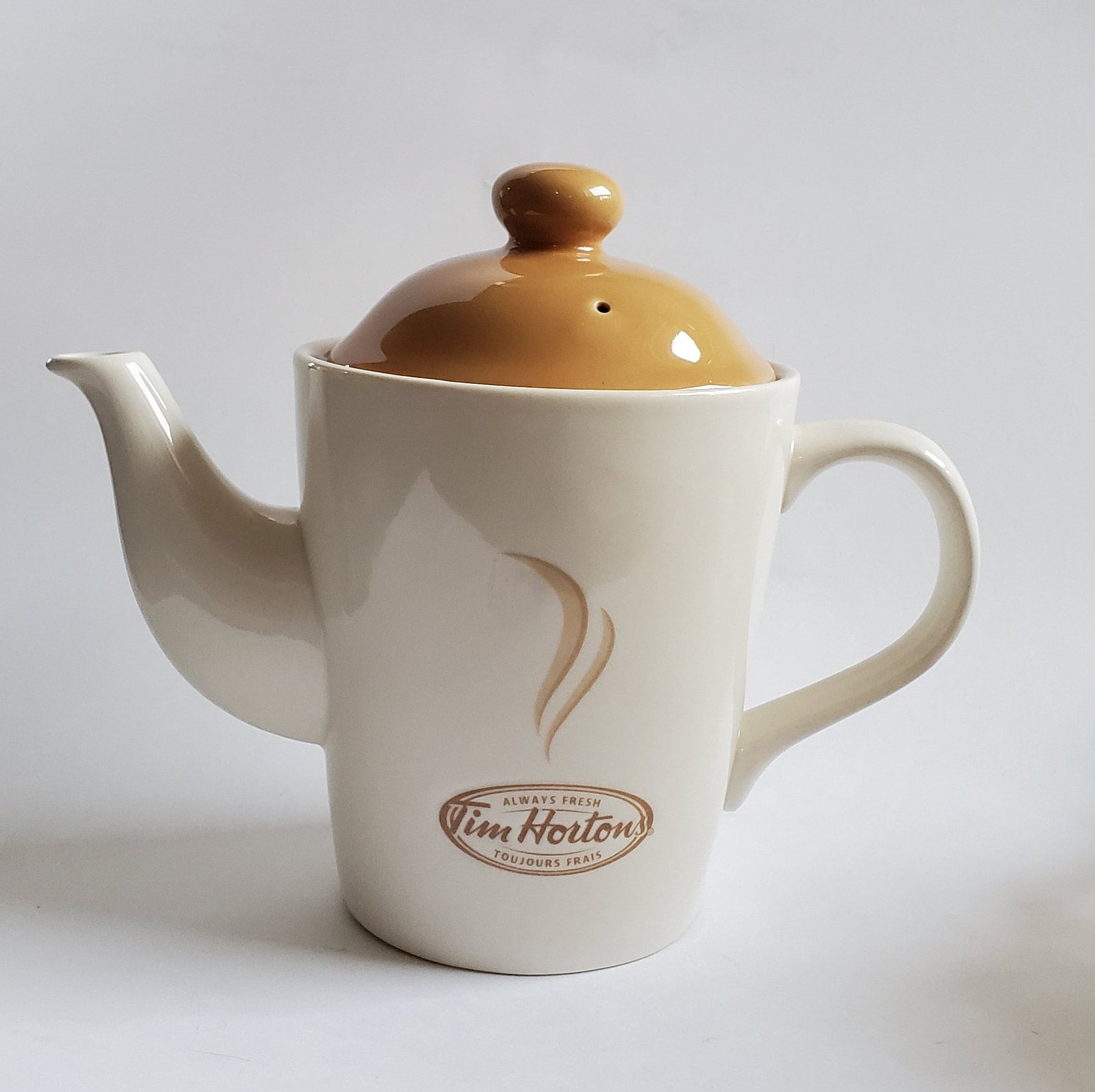 Tim Hortons 3 cup Tea Pot Coffee Pot Ceramic Always Fresh Etsy