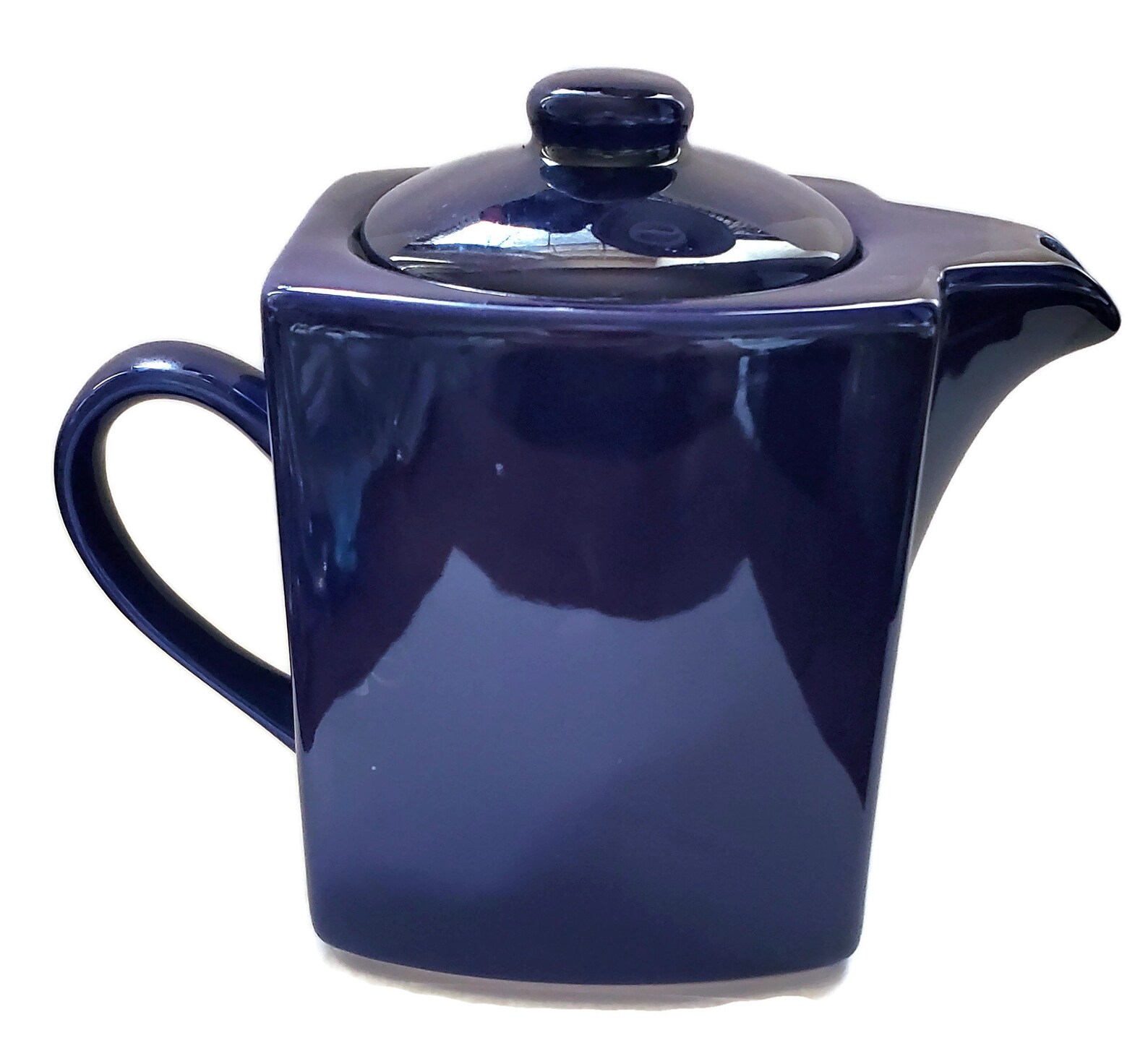 Vintage Tetley Tea Cobalt Blue 3 cup Tea/Coffee Pot Ceramic Etsy