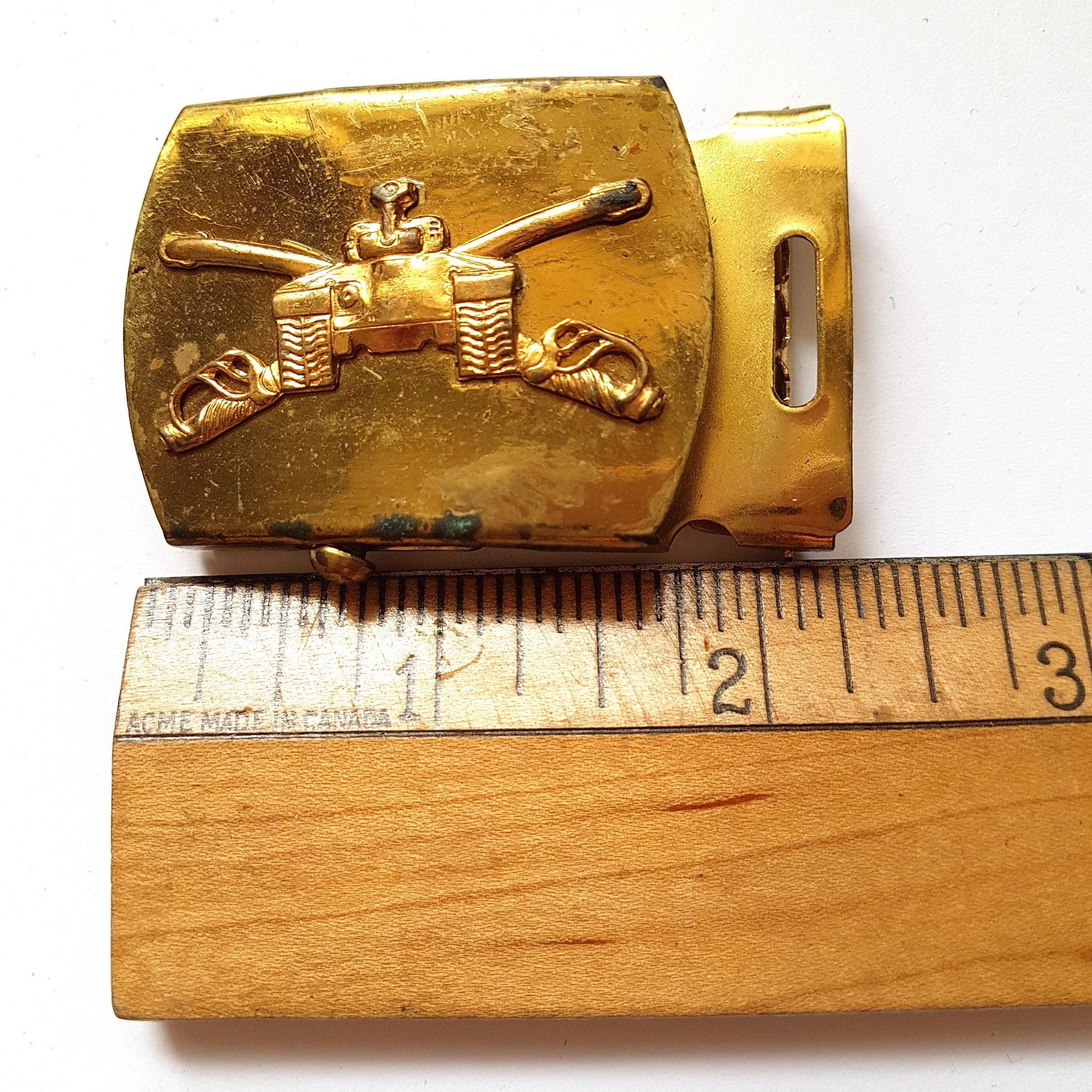 USA 1950 Solid Brass Military Officer Authentic Korean War Etsy