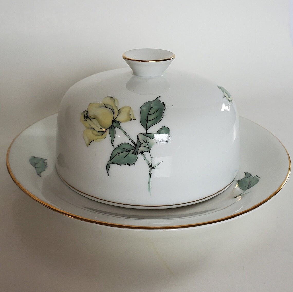 Rosenthal KPM Krister 674 Germany Round Butter Dish Yellow Etsy
