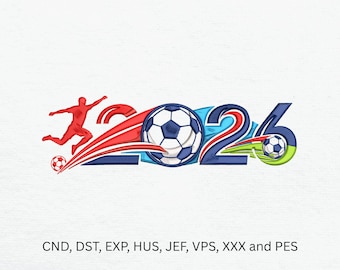 Fifa 2026 Football world cup Embroidery Design  – Digital Machine File | Instant Download