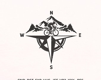 Mountain Bike Embroidery Design | PES File | Instant Digital Download