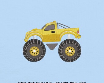 Monster Truck Embroidery Design | PES File | Instant Download