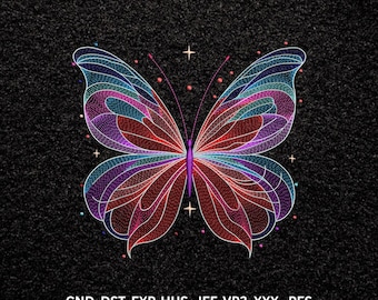 Butterfly Embroidery Design | PES File | Instant Digital Download