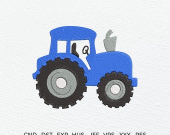 Tractor Embroidery Design | Digital Machine Stitch File (PES) | Instant Download