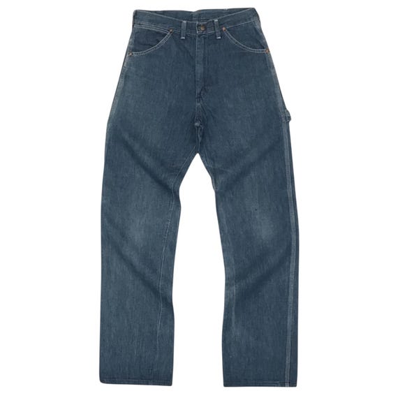 Vintage 60s 70s Wrangler Carpenter Denim Jeans USA Made Talon Zip 
