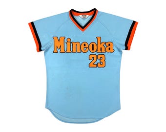 Japan Vintage 90s Mizuno Japanese Sky Blue Baseball Jersey