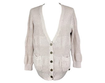Vintage Burberry London Stripe Cardigan: Y2K Blue Label Pink
