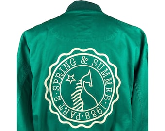 Vintage 80s Junko Koshino Tokyo Fashion Show Bomber Jacket Made in