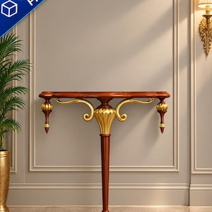 Estantería barroca de pared (archivo STL) – Modelo 3D ornamentado