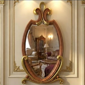Baroque Oval Mirror Frame STL Model – CNC Router & 3D Printer File