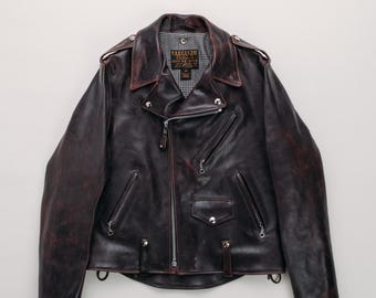 Horween Horsehide Perfecto Jacket, CHiPs Style Biker Jacket