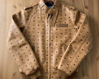 Men's Brown Leather Bomber Jacket – Moto Streetwear Style, Genuine Cowhide Biker Coat
