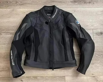 BMW Motorrad Racing Motorcycle Personalized Leather Jacket, BMW Gifts - Motorbike Leder Jackie