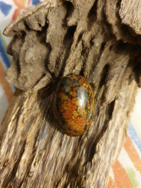 Jasper chalcedony cabochon