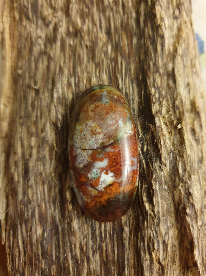 Jasper chalcedony cabochon
