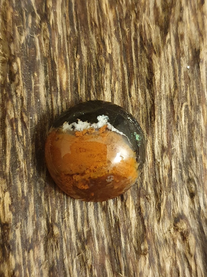 Round jasper chalcedony cabochon