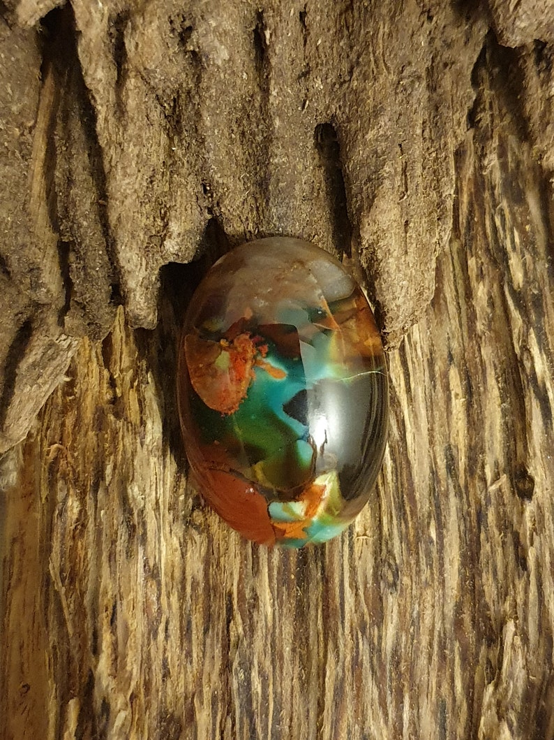 Jasper chalcedony cabochon