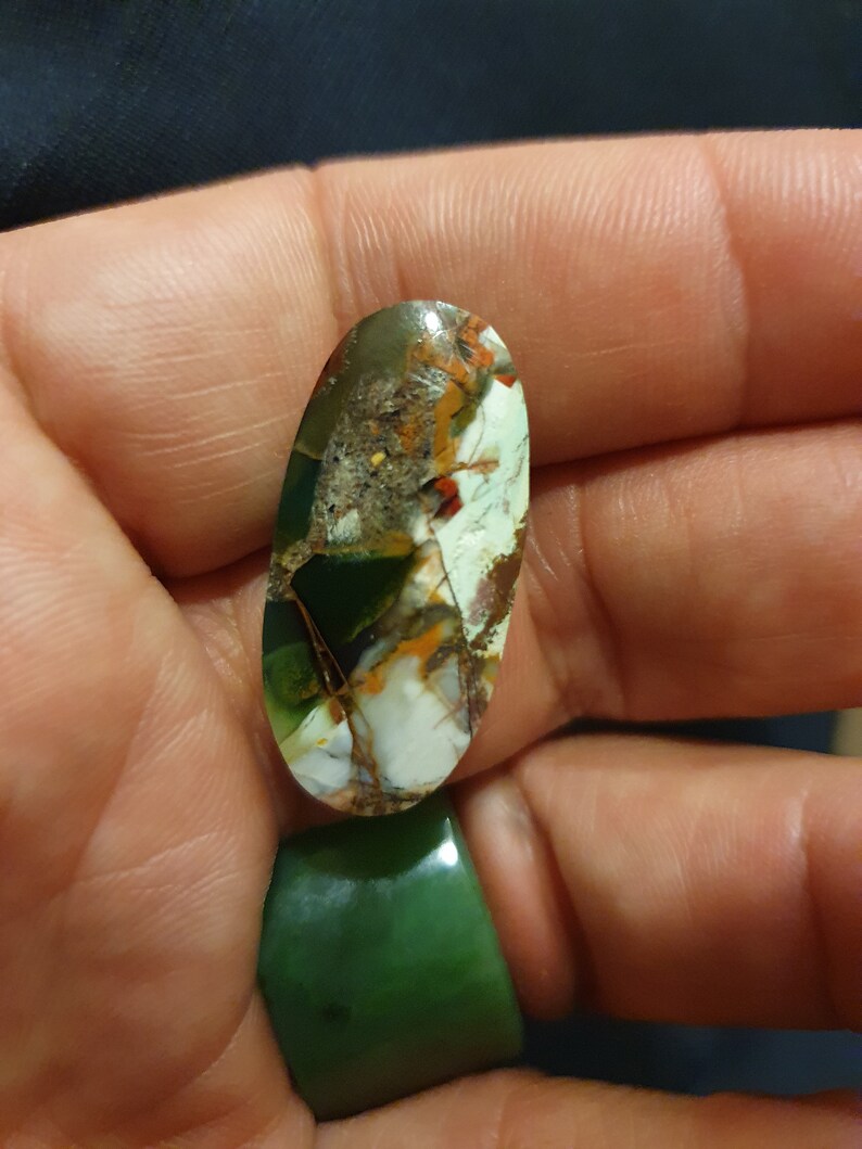 Jasper chalcedony cabochon