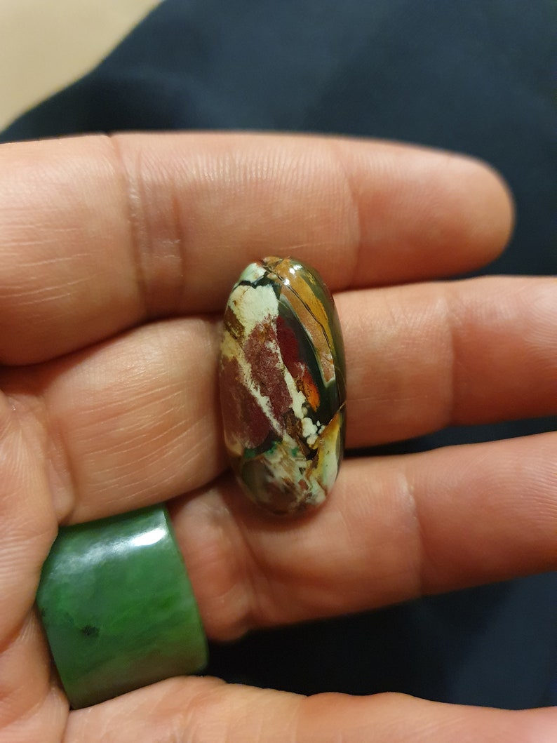 Jasper chalcedony cabochon