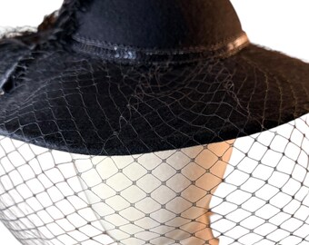 Vintage 50/60s Don Anderson Lancaster Wool Hat With Black  display picture 2