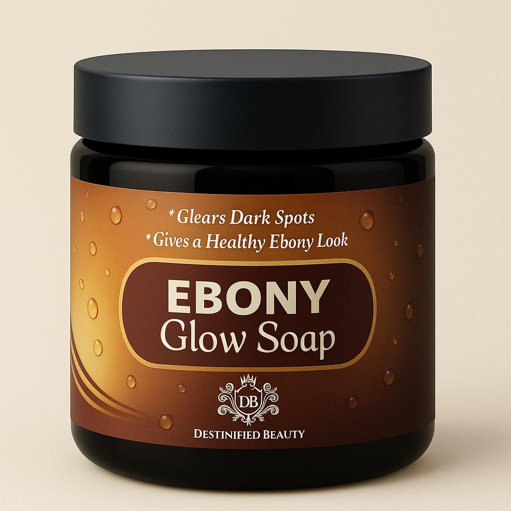Ebony Paste Soap - African Black Soap with Shea Butter, Turmeric & Vitamin E