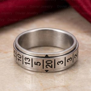 Pierścień Fidget Spinner z obrotowym mechanizmem uspokajającym, pierścień na kciuk w stylu boho Fidgit Jewelry, pierścień ze stali nierdzewnej uspokajający