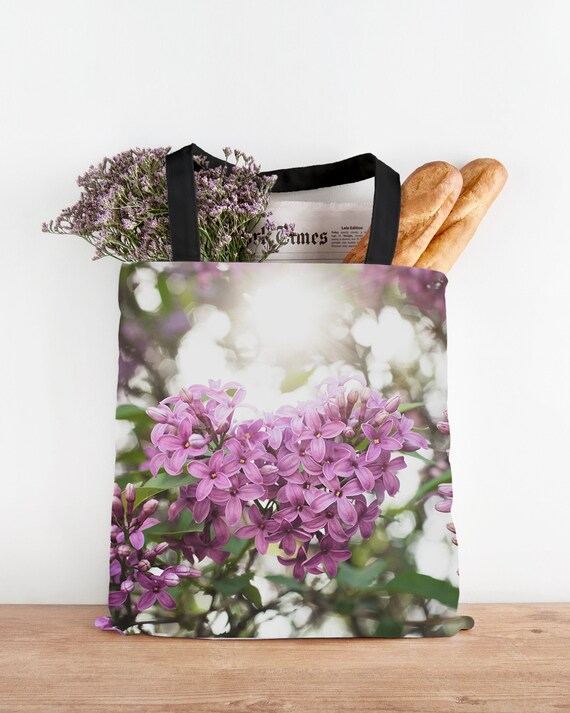 floral canvas bag