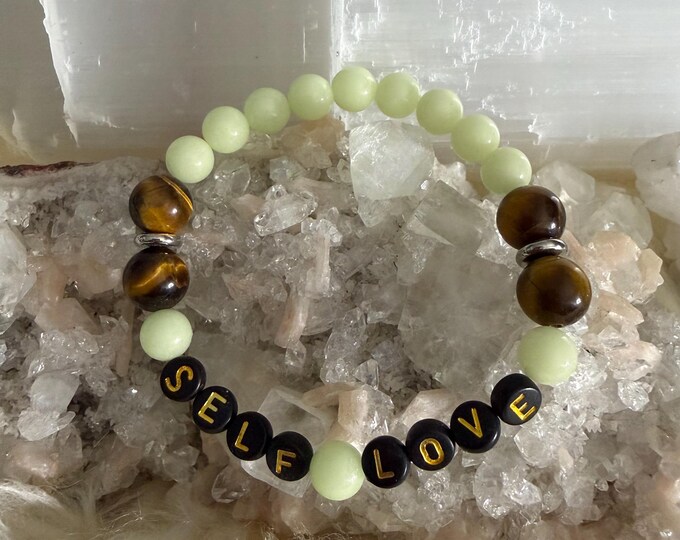 Self Love Bracelet | Tiger Eye & Luminous Crystal