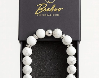 FOR MEN Howlite (10mm) | Men’s Fashion Jewelry