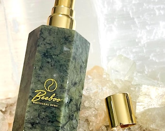 Natural Jade Crystal Perfume Bottle | Refillable Oil Container