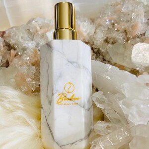 Howlite Crystal Perfume Bottle | Refillable Essential Oil Container