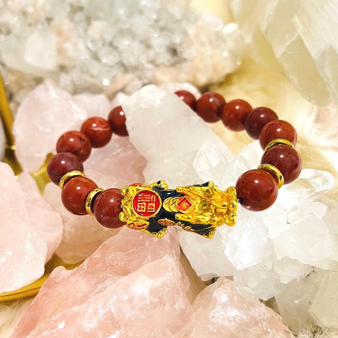 Red Jasper Piyao | 10mm Natural High Quality Beaded Bracelet With